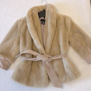 Faux fur jacket